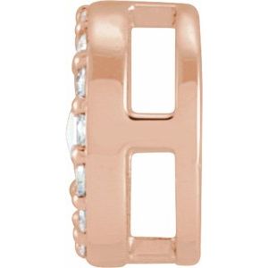 14K Rose Gold 1/6 CTW Rose-Cut & Faceted Natural Diamond  Halo-Style Pendant