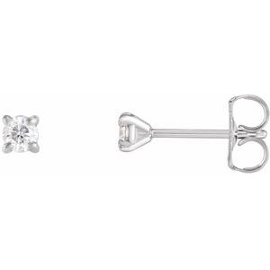 14K White Gold 1/5 CTW Natural Diamond Cocktail-Style Earrings