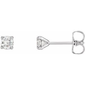 14K White Gold 1/3 CTW Natural Diamond Cocktail-Style Earrings