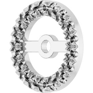 Continuum Sterling Silver 1 mm Round 5.3 mm ID French-Set Earring Jacket Mounting – image 4