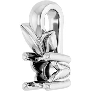 Sterling Silver 3 mm Round Charm/Pendant Mounting – image 4