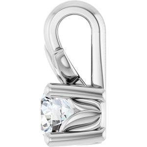 Continuum Sterling Silver 3.2 mm Round Charm/Pendant Mounting – image 5