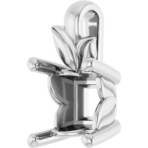 Platinum 5.5 mm Square Charm/Pendant Mounting – image 4