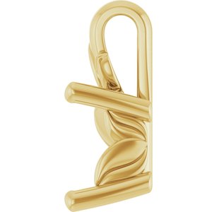 18K Yellow Gold 5.5 mm Square Charm/Pendant Mounting – image 6