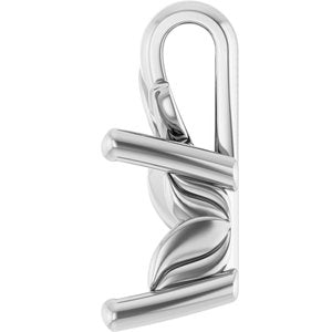 Platinum 5.5 mm Square Charm/Pendant Mounting – image 6
