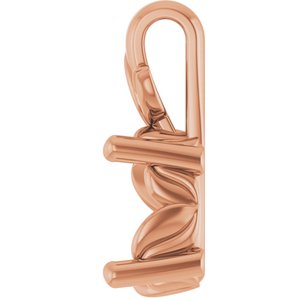 10K Rose Gold 8x6 mm Oval Charm/Pendant Mounting – image 6
