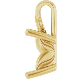 14K Yellow Gold 7 mm Square Charm/Pendant Mounting – image 6