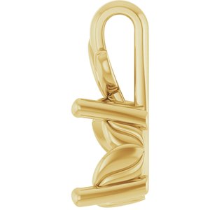18K Yellow Gold 7.4 mm Round Charm/Pendant Mounting – image 6
