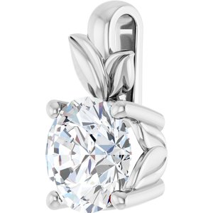 Platinum 7.4 mm Round Charm/Pendant Mounting – image 3