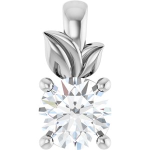 Sterling Silver 4.8 mm Round Charm/Pendant Mounting
