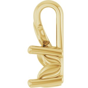 18K Yellow Gold 4.8 mm Round Charm/Pendant Mounting – image 6