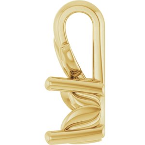 14K Yellow Gold 4.4 mm Round Charm/Pendant Mounting – image 6