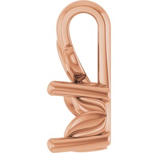 10K Rose Gold 4.4 mm Round Charm/Pendant Mounting – image 6