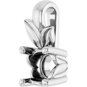 Continuum Sterling Silver 4.4 mm Round Charm/Pendant Mounting – image 4