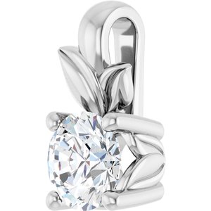 Continuum Sterling Silver 4.4 mm Round Charm/Pendant Mounting – image 3