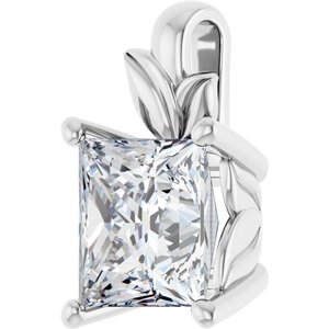 Continuum Sterling Silver 7.5 mm Square Charm/Pendant Mounting – image 3