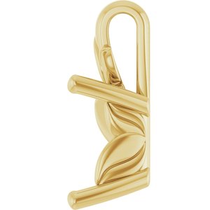 10K Yellow Gold 7.5 mm Square Charm/Pendant Mounting – image 6