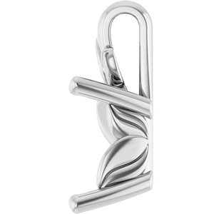 18K White Gold 7.5 mm Square Charm/Pendant Mounting – image 6
