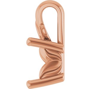18K Rose Gold 4.5 mm Square Charm/Pendant Mounting – image 6