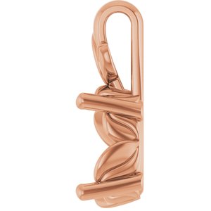 10K Rose Gold 10x8 mm Oval Charm/Pendant Mounting – image 6