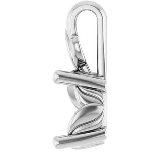 18K White Gold 8 mm Round Charm/Pendant Mounting – image 6
