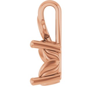 18K Rose Gold 8 mm Round Charm/Pendant Mounting – image 6