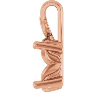 10K Rose Gold 9x7 mm Oval Charm/Pendant Mounting – image 6