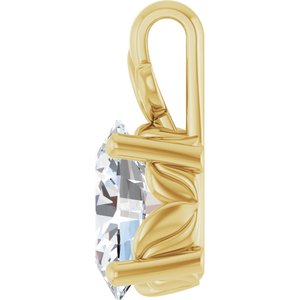 10K Yellow Gold 9x7 mm Oval Charm/Pendant Mounting – image 5