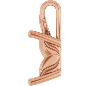 18K Rose Gold 8 mm Square Charm/Pendant Mounting – image 6