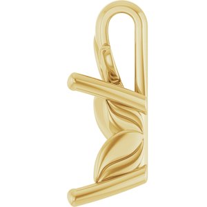 14K Yellow Gold 8 mm Square Charm/Pendant Mounting – image 6