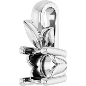 Continuum Sterling Silver 4.1 mm Round Charm/Pendant Mounting – image 4