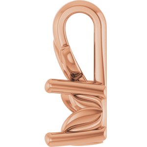 10K Rose Gold 4.1 mm Round Charm/Pendant Mounting – image 6