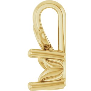 10K Yellow Gold 4.1 mm Round Charm/Pendant Mounting – image 6