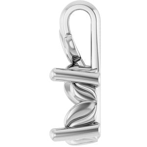 14K White Gold 7x5 mm Oval Charm/Pendant Mounting – image 6