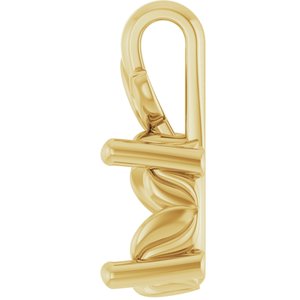 18K Yellow Gold 7x5 mm Oval Charm/Pendant Mounting – image 6