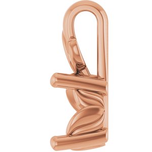 18K Rose Gold 6.5 mm Round Charm/Pendant Mounting – image 6