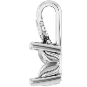10K White Gold 6.5 mm Round Charm/Pendant Mounting – image 6