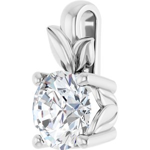 Platinum 6.5 mm Round Charm/Pendant Mounting – image 3