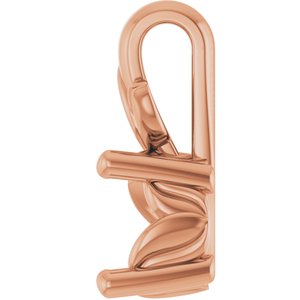 10K Rose Gold 5.5 mm Round Charm/Pendant Mounting – image 6