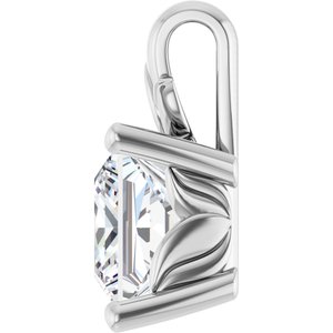 Continuum Sterling Silver 6.5 mm Square Charm/Pendant Mounting – image 5