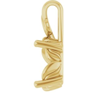 10K Yellow Gold 11x9 mm Oval Charm/Pendant Mounting – image 6