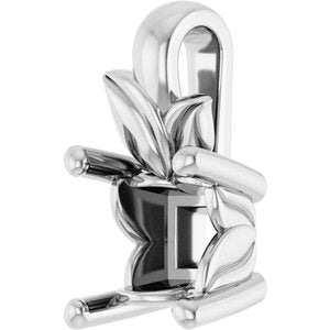 Continuum Sterling Silver 4 mm Square Charm/Pendant Mounting – image 4