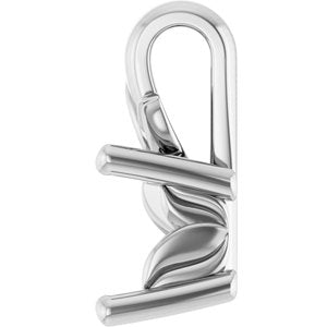 14K White Gold 4 mm Square Charm/Pendant Mounting – image 6