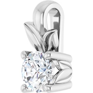Continuum Sterling Silver 3.8 mm Round Charm/Pendant Mounting – image 3