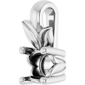 Platinum 3.8 mm Round Charm/Pendant Mounting – image 4