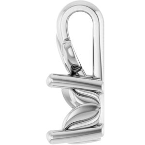 14K X1 White Gold 5.2 mm Round Charm/Pendant Mounting – image 6