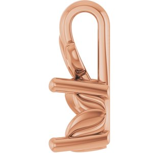 18K Rose Gold 5.2 mm Round Charm/Pendant Mounting – image 6