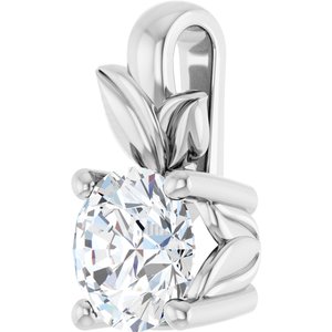 Platinum 5.2 mm Round Charm/Pendant Mounting – image 3