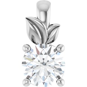 Sterling Silver 5.2 mm Round Charm/Pendant Mounting