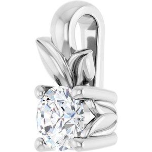 Continuum Sterling Silver 3.4 mm Round Charm/Pendant Mounting – image 3